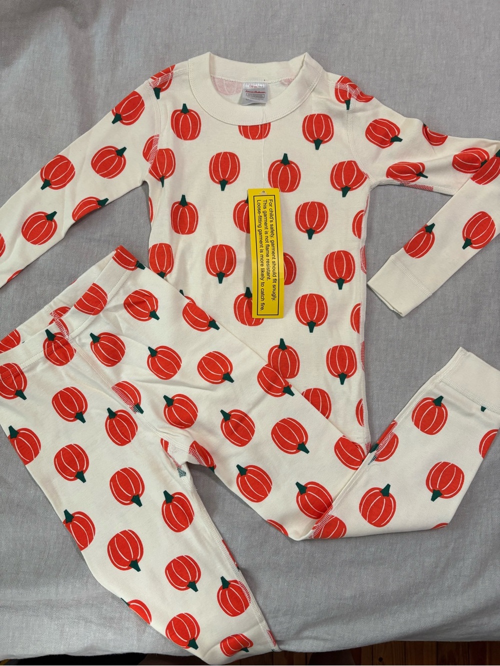 Hanna Andersson Pumpkin Pajama Set. Organic, NWT